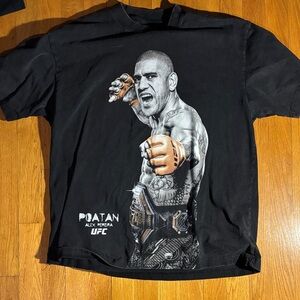 UFC Black Tee with Fighter Graphic